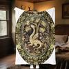 1pc Medieval ornate Baroque dragon blanket, al season lightweigh Poster blanket home office outdoor nap multifunc Poster blanketional blanket