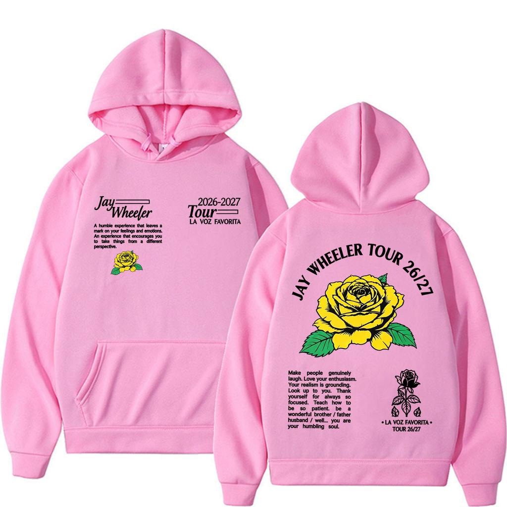 Unisex Woman'sJay Wheeler La Voz Favorita 2026-2027 World Tour Hooded Men Women Fashion Hip Hop Punk Sweatshirt Fleece Casual Oversized Hoodie