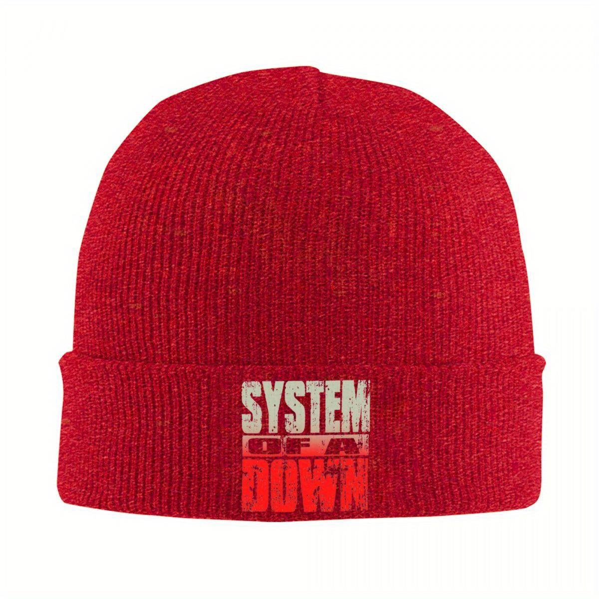 SOAD Heavy Metal Band Knitted Hat Beanies Winter Hat Warm New System Of A Down Caps for Unisex Women Gifts