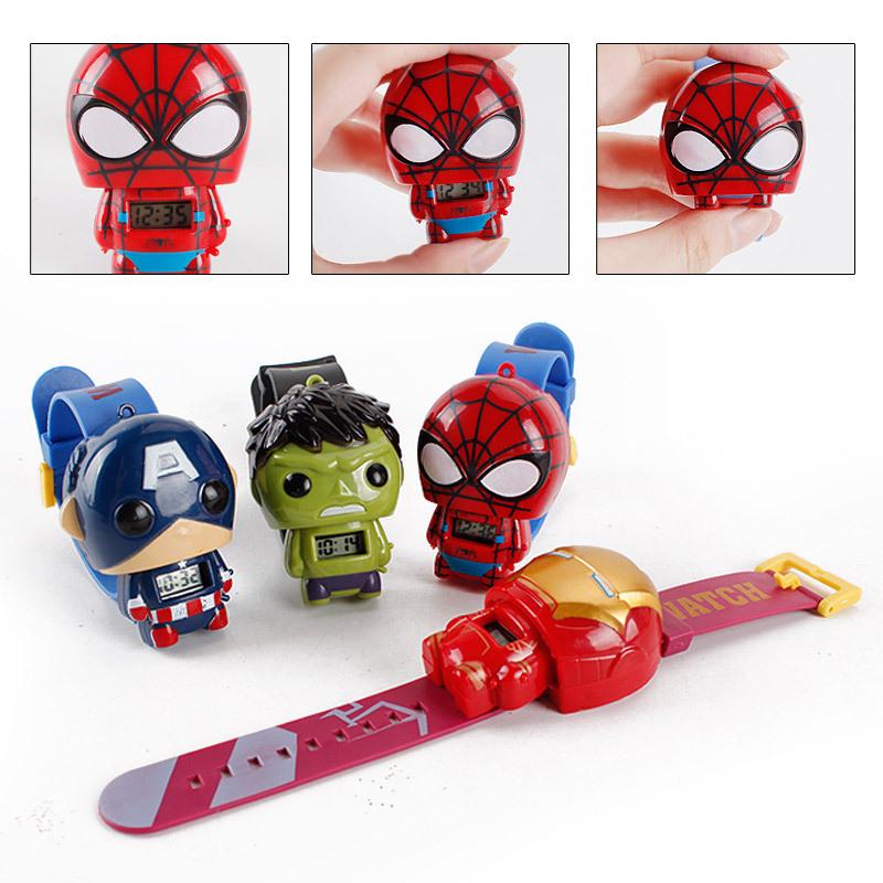 Marvel's The Avengers Kinderuhr Spider-Man Iron Man Captain America Hulk