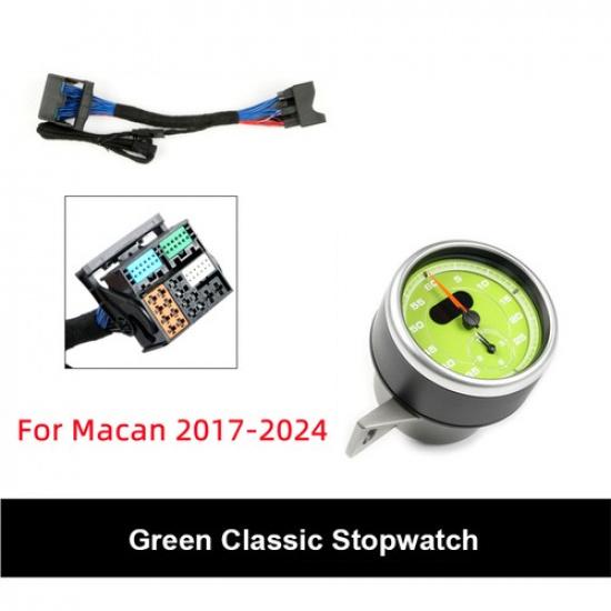 For Porsche Macan 2014-2024 Dashboard Sport Chrono Stopwatch Clock Watch Panel