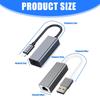 Aluminum Shell USB 3.0 Type C To RJ45 Ethernet Converters 100Mbps Gigabit Cord Networking Adapter Plugs And Play