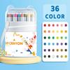 12/24/36/48 Color Silky Twistable Crayons,Washable Art Supplies, Multicultural Pastel Gel Crayons,Easy Grip Coloring Gift