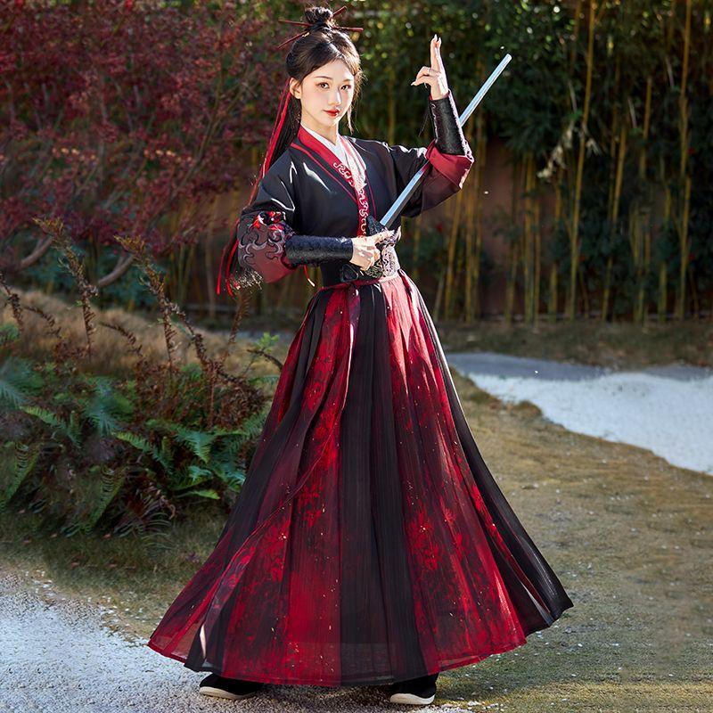 Hanfu ve stylu čínské dynastie Song Bei s pasovým setem pro muže a ženy