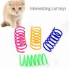 Jouets pour chat chaton large et durable, gros calibre, ressorts colorés, jouet pour animal de compagnie, ressorts hélicoïdaux