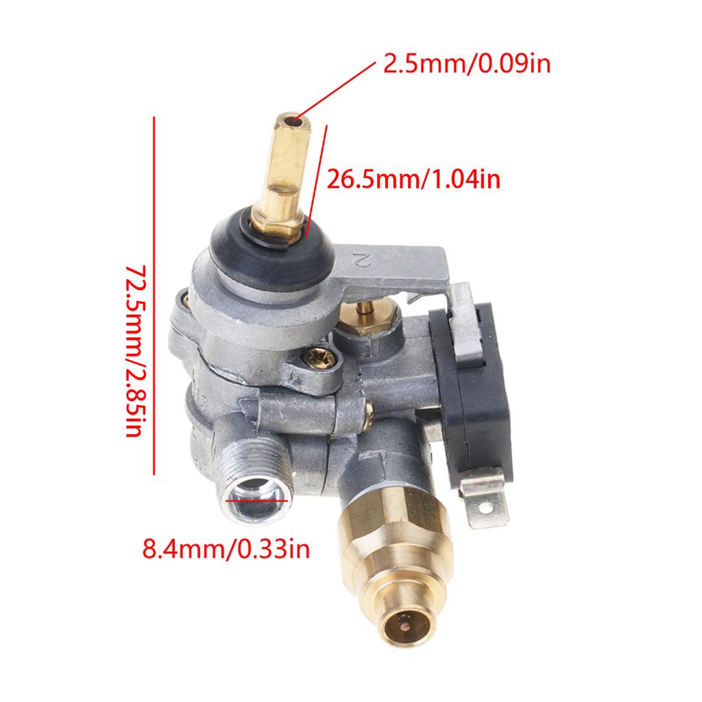 Embedded Gas Valve System Featuring Independent Control and Space Saving Safety Gas Valves Kitchen Gas Valve for Kitchen