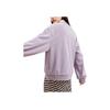Anta Letter Print Round Neck Pullover Fleece Long Sleeve Sweatshirt Women Sweatshirt Gray 962248708-2