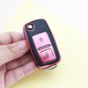 2 Knappar Skal För VW Volkswagen Passat B5 B6 B7 Polo Jetta Lavida Tiguan Golf 4 5 6 MK6 för Skoda Octavia TPU Läder Bilnyckelfodral Skydd