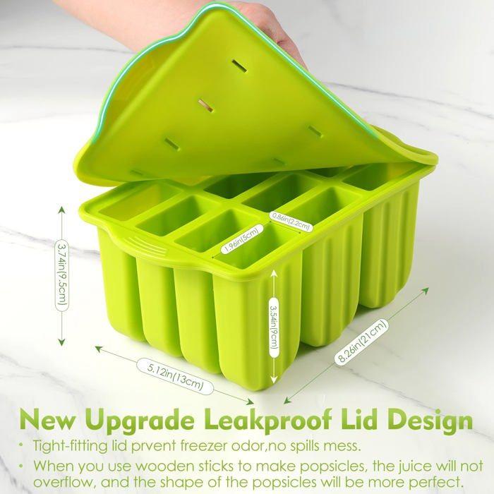 Moule À Glace - Sinnsally BBM-01 - Silicone De Qualité Alimentaire - 12 Cellules - Résistant À La Chaleur