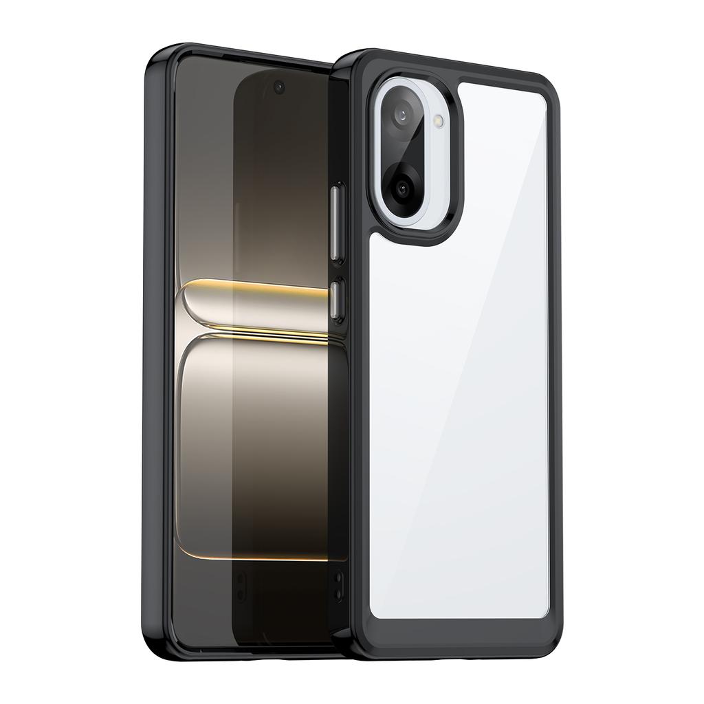 For OnePlus Ace 5 Racing 5G/OnePlus Nord CE5 5G Phone Case WANLONFENG XC Series TPU Acrylic Cover with Tempered Glass (Big Lens Hole)
