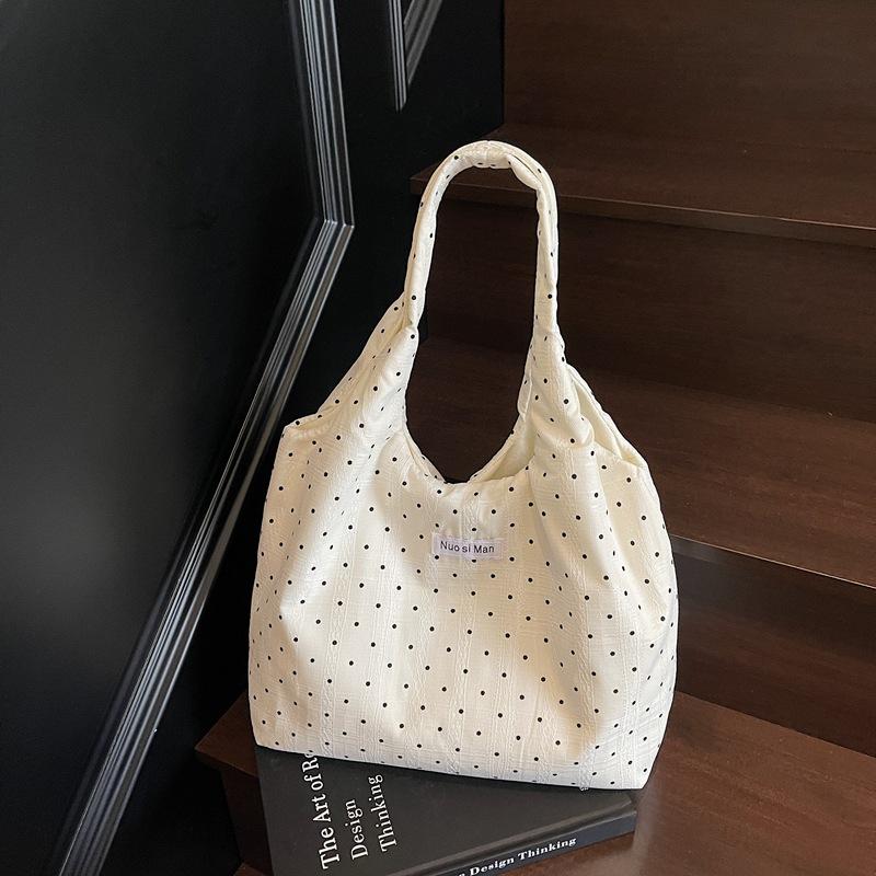 Canvas Bag Women's 2025 New Popular Summer Fashion Student Class Commuting Shoulder Bag Large Capacity Tote Bag
