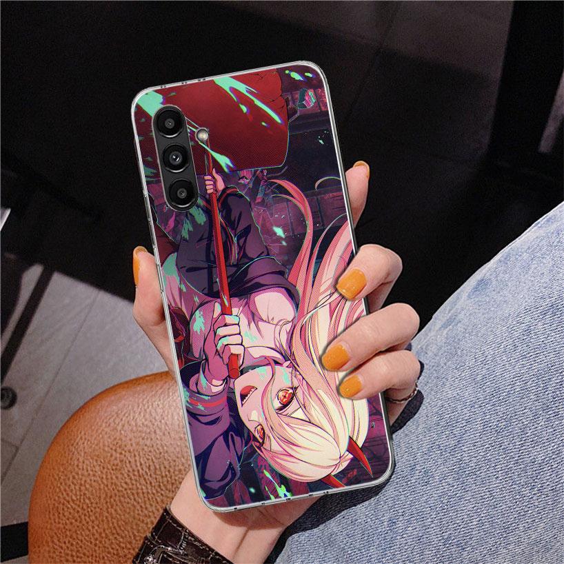 C-Chainsaw Man Power Telefoonhoesje Voor Samsung Galaxy A17 A16 A15 A14 A13 A57 A56 A55 A54 A53 A37 A36 A35 A34 A33 A26 A25 A24 A23