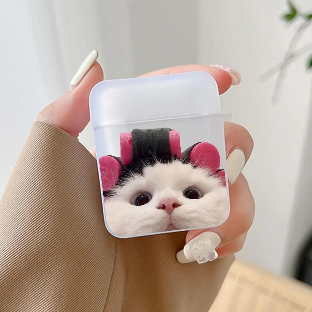 Fundas Funny Cats Dog Couples Earphone Case for Airpods Pro 2 1 Clear Soft Matte Headphones for Airpods 3 Animal Customize Cover