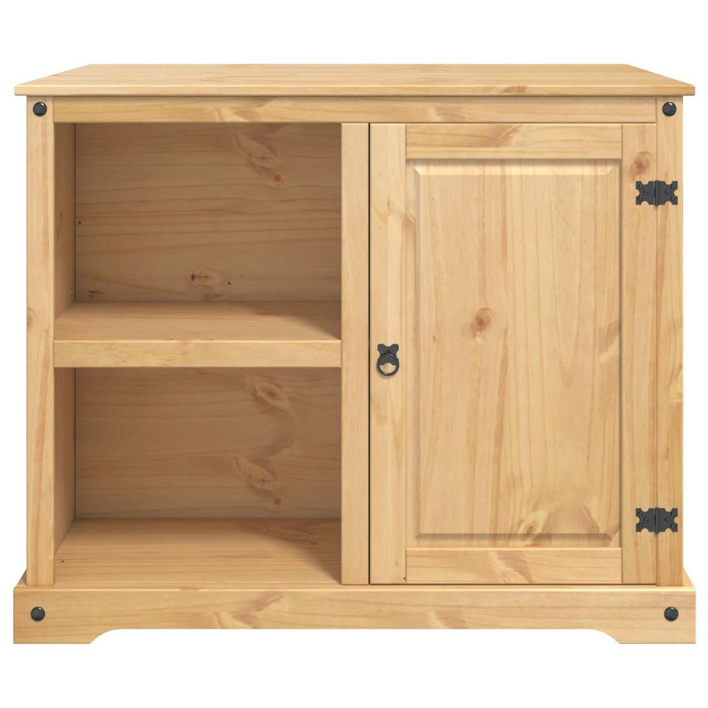 Kitchen Trolley 2 pcs Honey Wax Finish 112 x 77 x 91.5 cm Solid Pine