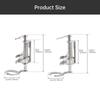 2pcs Open Toe and Large Metal Free Motion Quilting Darning Presser Foot Set for Low Shank Sewing Machines