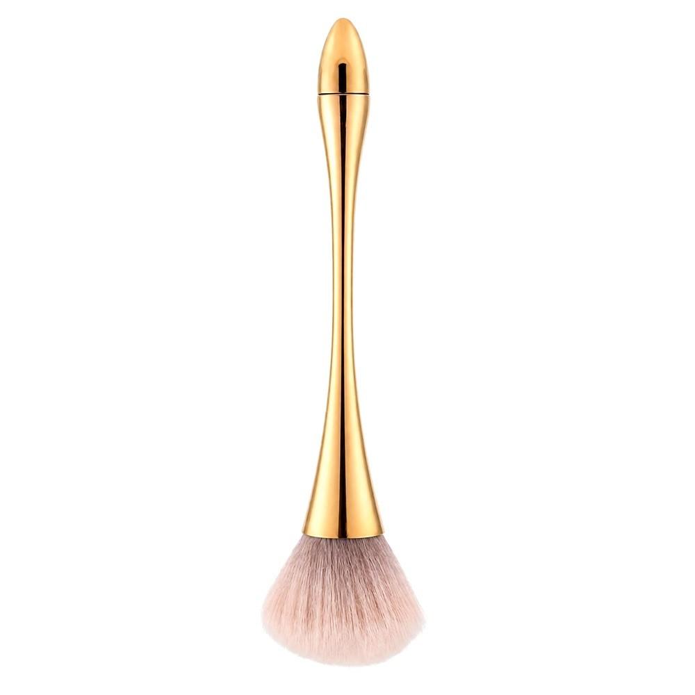 Large Size Nail Dust Brush Gold Nail Cleaning Brush Cleaning Brush Nail Art Brush  Salon Use