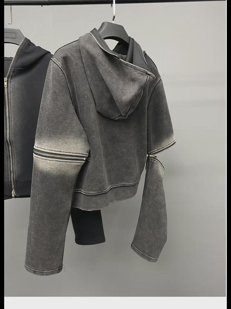 2024 Nová evropská a americká praná mikina s kapucí a zipem pro ženy