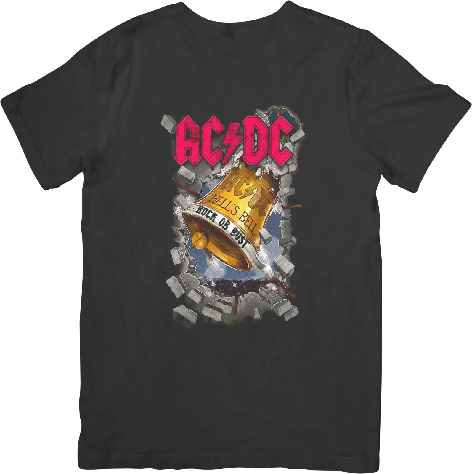 

AC/DC Rock or Bust Музыка Унисекс Футболка из Качественного Хлопка Черная M