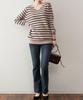 Border Knit Cotton Sweater Top Clothes Shirt Silhouette Oversilhouette Oversize Burgundy Burgundy Red Wine Color Wine Color Autumn Clothes Bordeaux