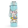 1PC Easter Bunny Cute Rabbit Cartoon Print 750ml Color Plastic Sports Water Bottle Leakproof Flip Straw Lid Suitable for Sports Office Home Use