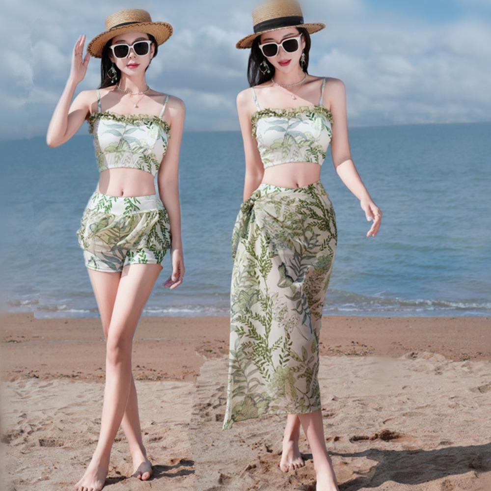 Holiday Seaside Hot Spring Swimsuit Split Bikini Three-piece European and American Swimwear
