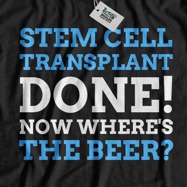 Unisex Funny Stem Cell Transplant T-Shirt Bone Marrow Shirt & Blood Cells Gifts 4XL