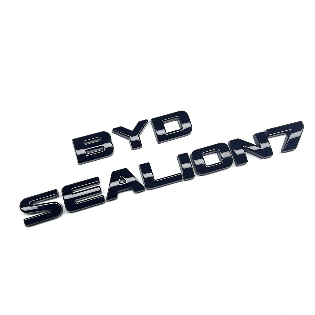 Pro BYD SeaLion 07 EV Zčernalý znak na auto Přední znak Černý kryt Znak Samolepka Nevyžaduje demontáž