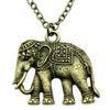 Elephant Head Pendant Necklace Lucky Boho Tribal Style Jewelry 45cm or 70cm Long Chain