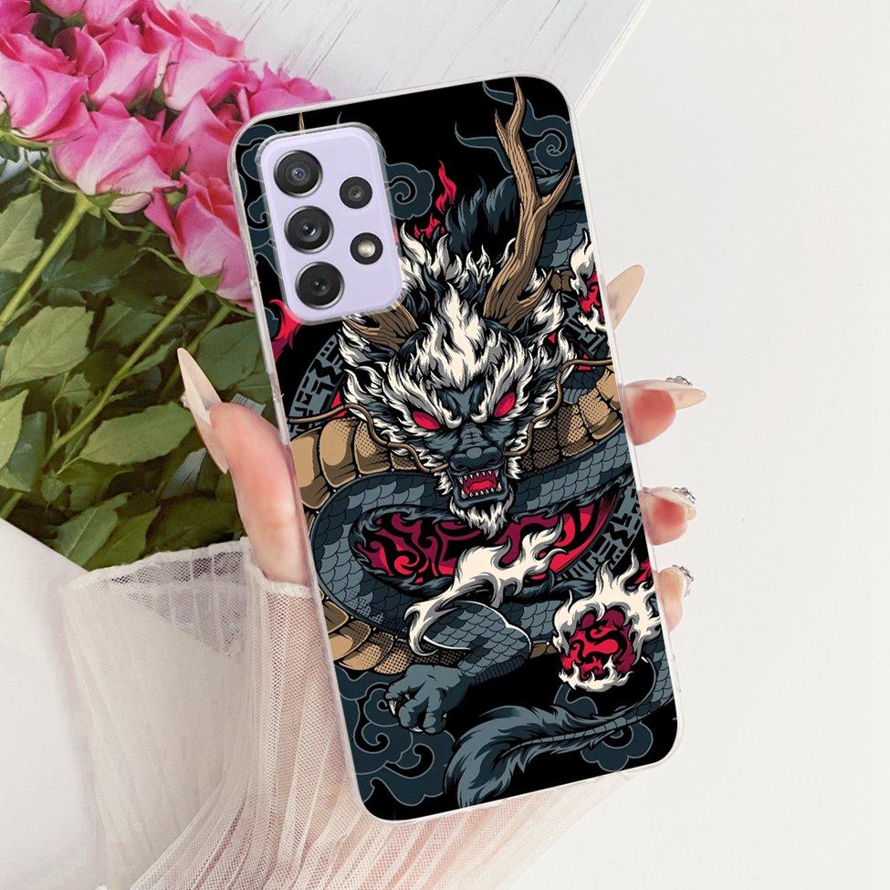 Transparent For Samsung Galaxy A72 4G Case Cute Fashion Flowers Funny Painted Casing For Samsung A72 4G SM-A725M SM-A725F Cover