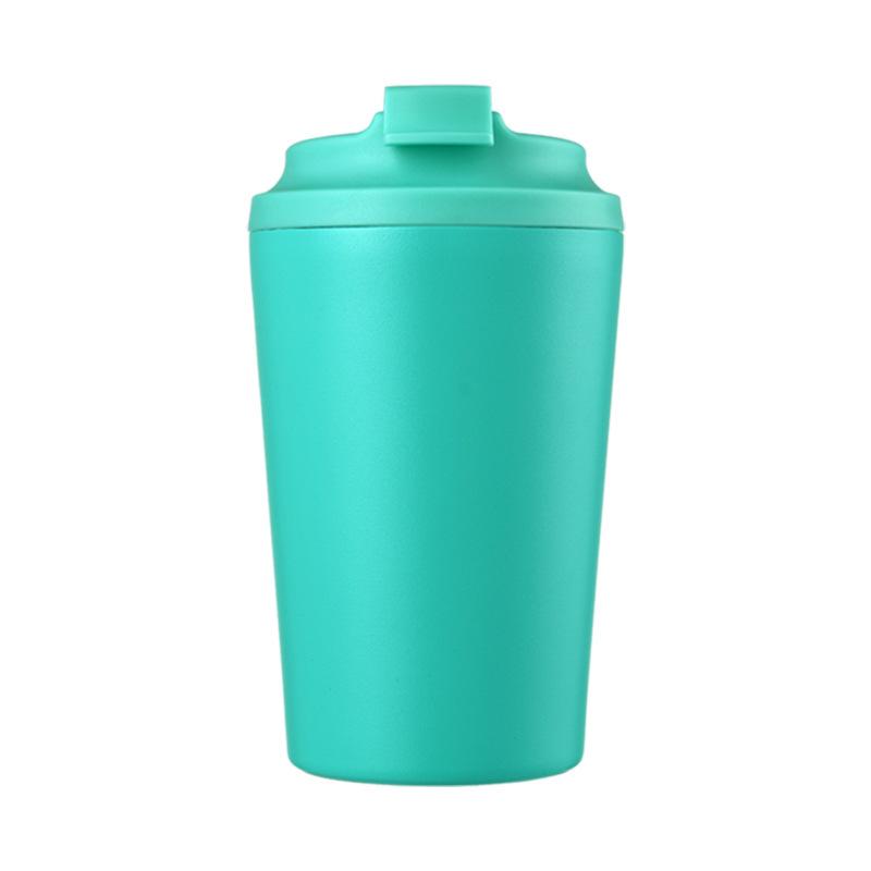 12oz Mehrfarbige Isolierte Edelstahl-Kaffeetasse mit Direkttrinkdeckel