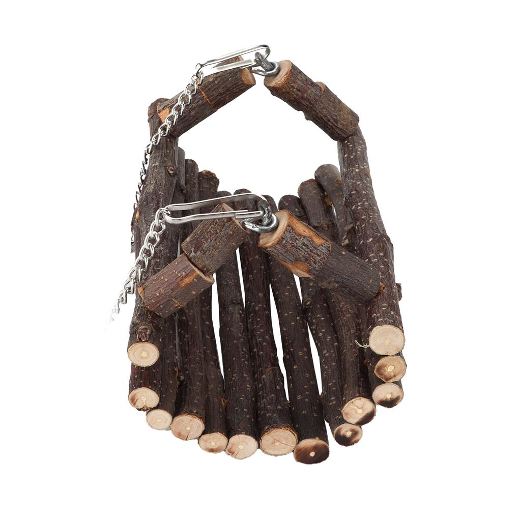 Houpačka pro mazlíčky Houpací síť Tunel Křeček Přírodní jabloňové dřevo Závěsné lůžko Trubka Hračka na žvýkání pro malé zvíře