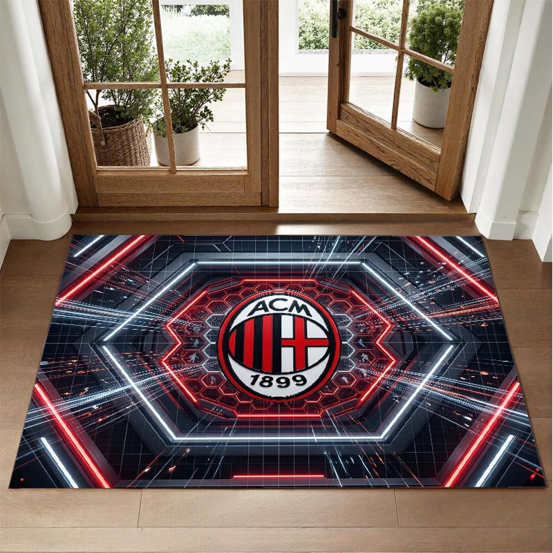 AC Milan Design Crystal Velvet Rug Soft Decorative Mat for Bedroom Entrance
