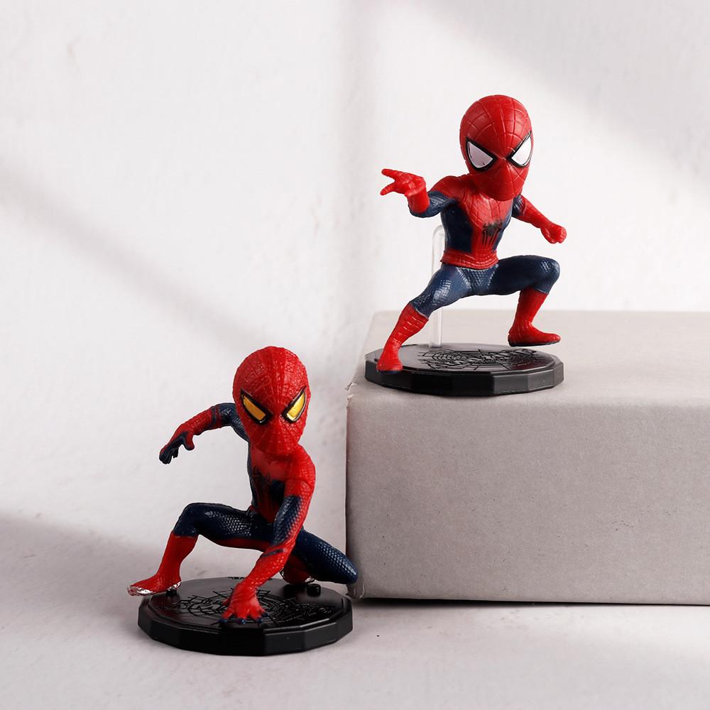 Spiderman Pvc Desk Car Ornament Set For Kids And Collectors