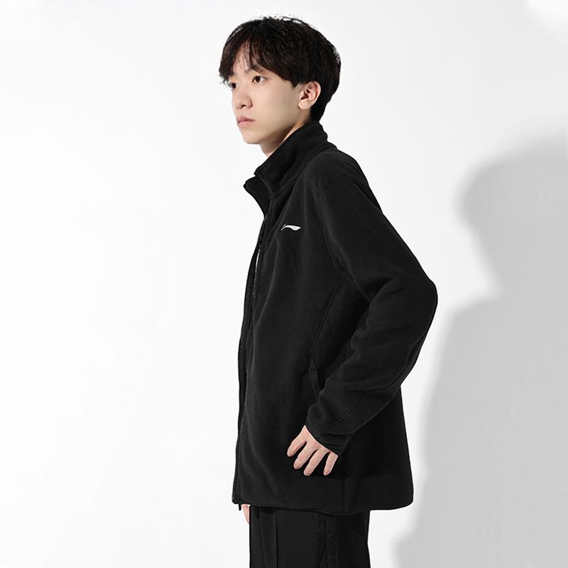 Li Ning Sports Fashion Series Brand Logo Casual Windproof Waterproof Detachable Two-Piece Hooded Three-In-One Windbreaker Unisex Outerwear YWBT041-1