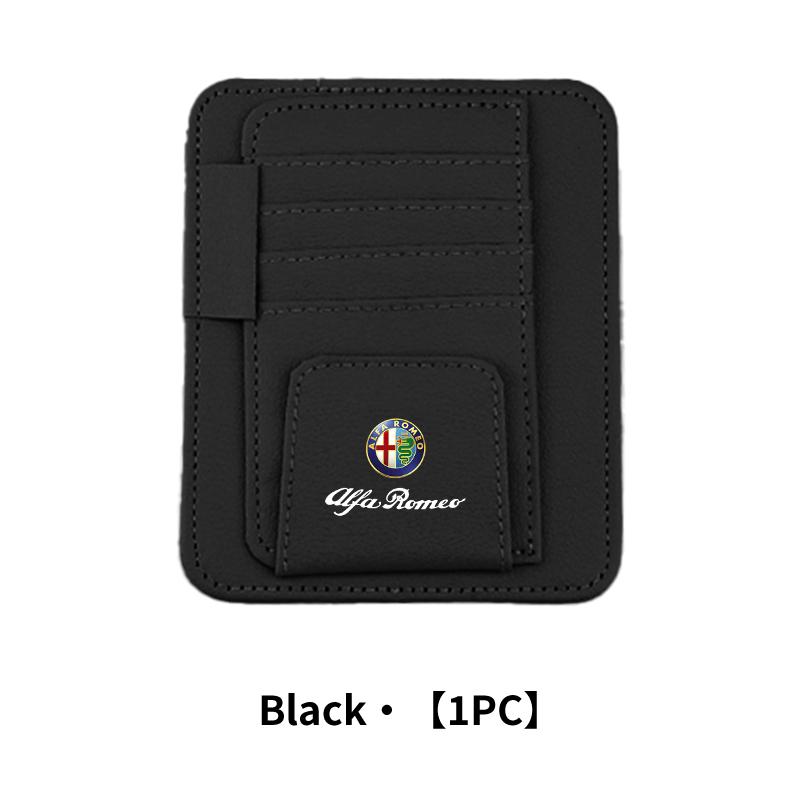 Car Sun Visor Card Holder Multi-Slot For Alfa Romeo Giulietta 159 147 156 166 Mito Giulia GT Stelvio Tonale Sjh899