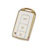 Compatible Key Case for Toyota Crown '08, Prius '05, '07, '09, 2010 - Gold Edge, Hot-Selling