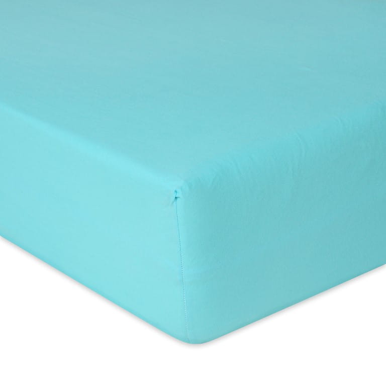 Prześcieradło jersey z gumą 130/140x190/200 premium turkusowe