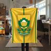 South Africa national football Printed Flannel Blanket, soft throw for bedroom sofa, washable,soccer fan merchandise, great gift.