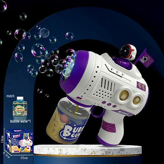 Children's Astronaut Bubble Gun - Automatic Gatling Bubble Machine Toy
