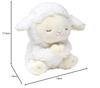 Shi-chan Bön Får Plyschleksak, Fluffig och Mjuk, Vit