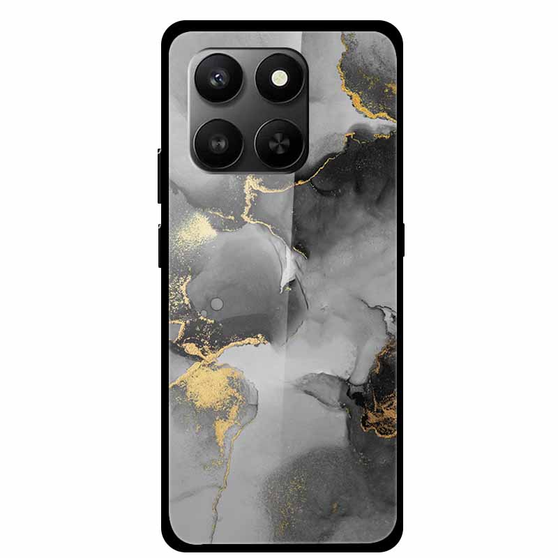 Glass Back Cover For Honor 200 Pro 5G Case Marble Hard Tempered Glass Case For Honor play 10T 400 Smart 5G Case 6.77" Shell Para