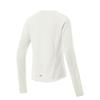 Li Ning Running Series Brand Logo Casual Comfortable Round Neck Long Sleeve T-Shirt Women T-Shirt Off-White ATLV034-2