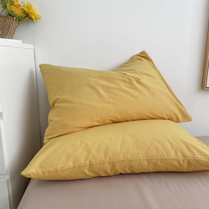 Japanese Style Solid Color Pillowcase - Single or Pair Pack, 48*74 cm
