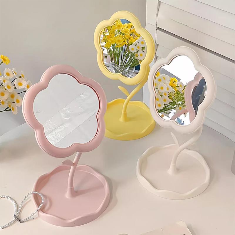 Desktop Sunflower Makeup Mirror Creative Dormitory Desktop High Value Bedroom Mirror Home Decoration Mirror