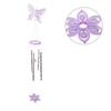 Yard And Garden Wind Chimes With Butterfly Design And Metal Tubes Suitable For Outdoor Use To Add Melodic Sounds And Charm