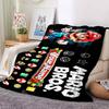 Custom 1Pc Retro Super Mario Bros Flannel Fleece Blanket Soft Warm Throw Blanket for Sofa Bed Couch Home Decor Travel Nap Blanket Xmas Gift Q1192