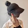 Summer new sunscreen cap can tie ponytail women's UV protection sun hat cap cap empty top hat sun hat