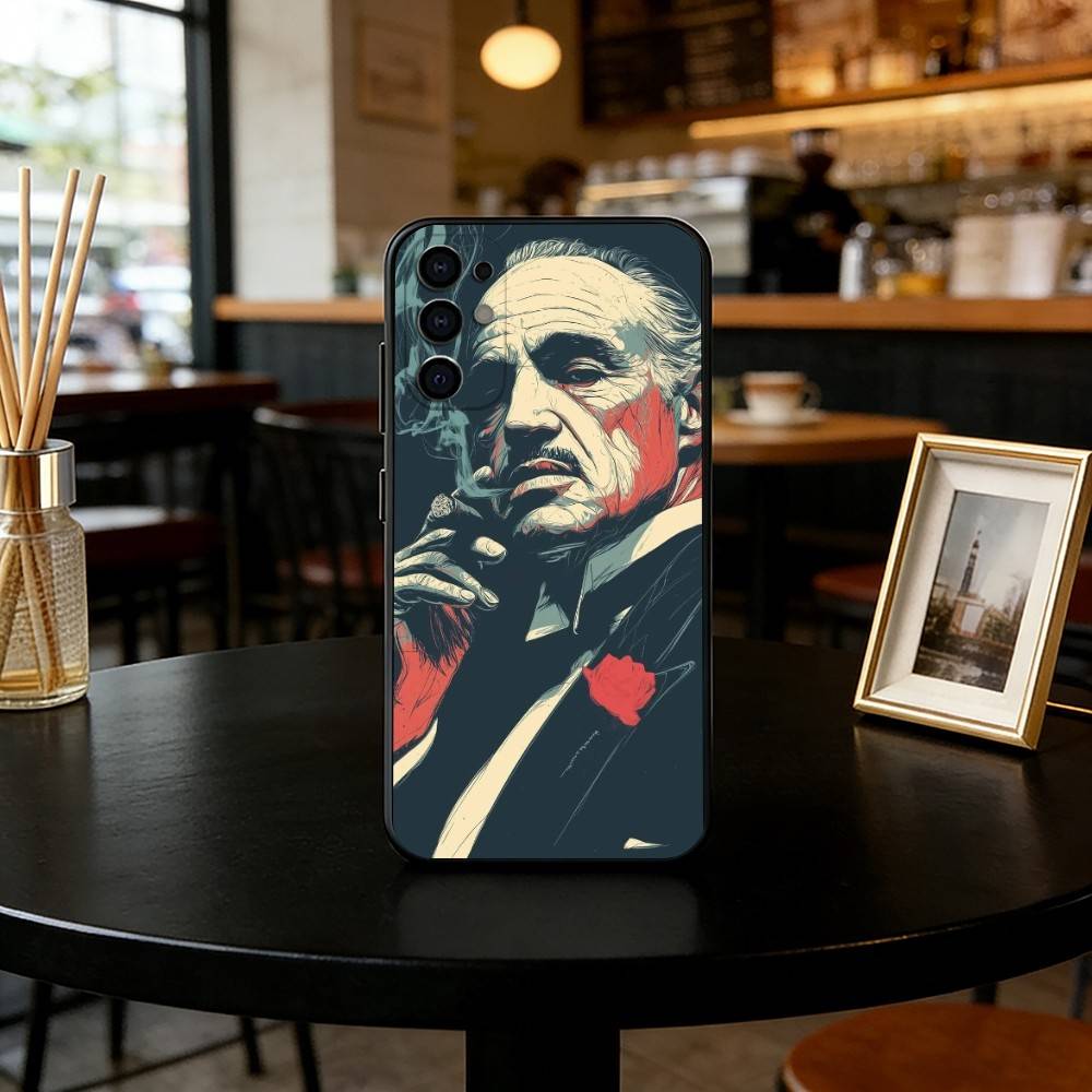 Don Vito Corleone Phone Case For Samsung S25,S24,S21,S22,S23,S30,Ultra,S20,Plus,Fe,Soft Silicone Black Cover