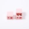 Dual-Use Eyebrow and Lip Pencil Sharpener with Lid - Double Hole for Thick & Thin Pencils