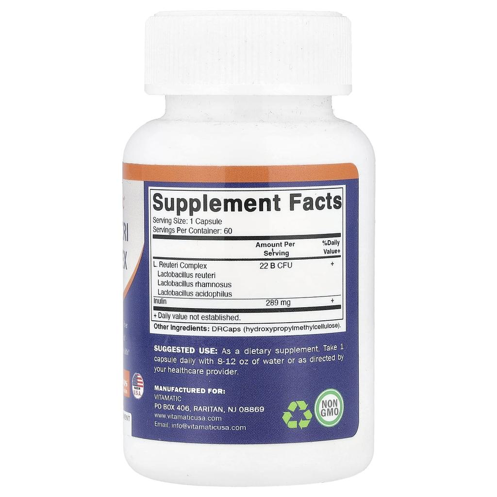 L. luteri complex, Drcaps® Hypromellose Capsules 60